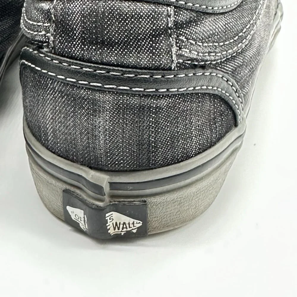 Vans Chukka Low Youth Dark Grey Denim & Pewter Skate Shoes Sz 4.5